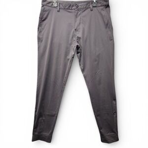 Rhone Pants‎ Mens 35 (Fits as 34x29) Gray Commuter Jogger Ankle Zip Golf Stretch